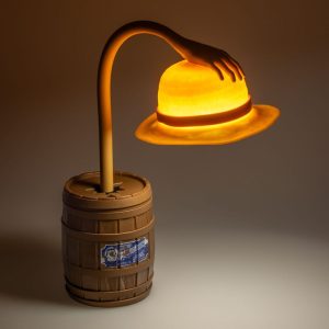 One Piece Posable Desk Light Straw Hat 28 cm - Image 1