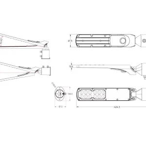 LEDline LITE Road luminaire FLAMINGO 30W 4000K 3000lm black - Image 4