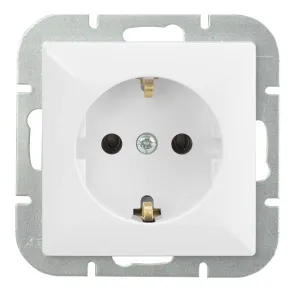 PERLA földelt csatlakozó 1-es - fehér (PT-17P)