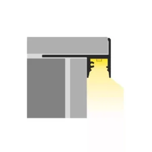 TOPMET LED profil UP-TILE10 A 2000 mm eloxált opál fedővel - Image 3