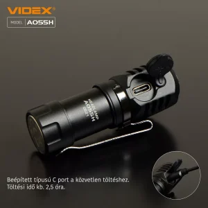 Videx LED Fejlámpa hidegfehér újratölthető akkumulátorral A055H - Image 8
