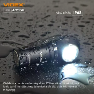 Videx LED Fejlámpa hidegfehér újratölthető akkumulátorral A055H - Image 9