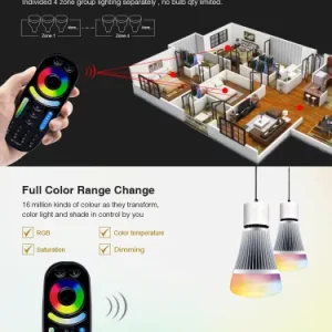 MiLight 4 zónás RGB+CCT távirányító Gombos FUT092B - Image 5