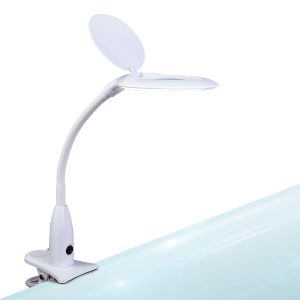 Asztali LED lámpa - nagyítóval