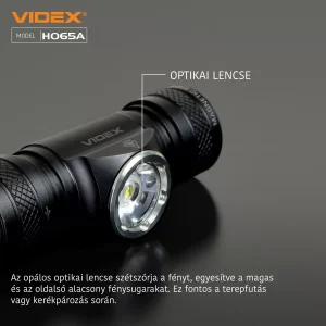 VIDEX Fejlámpa tölthető akkumulátorral -H065A - Image 5