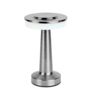 Asztali lámpa - ezüst színű - állítható színhőm, fényerő - akkumulátoros - USB - Image 3