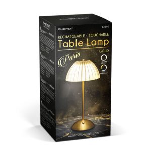 Asztali lámpa - arany színű - állítható színhőm, fényerő - akkumulátoros - USB - Image 3