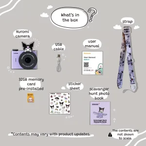 Kiimento Kuromi Model A digitális kamera gyerekeknek - Image 3