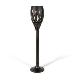 LED-es szolár lámpa 6db - leszúrható / fali / szabadonálló - lángeffekt - 12 sárga LED - 90 x 410 mm - Image 3