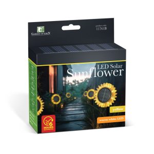 Szolár napraforgó - sárga 12db- leszúrható / felakasztható - 13 x 6,5 x 35 cm - Image 4