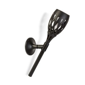 LED-es szolár lámpa 6db - leszúrható / fali / szabadonálló - lángeffekt - 12 sárga LED - 90 x 410 mm - Image 4