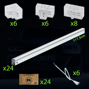 Berge Hexagon LED Garázsvilágító, 210W 2430x4850mm, 6500K - Image 6