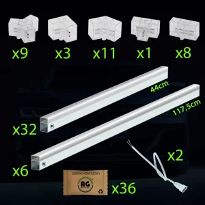 Berge Hexagon LED Garázsvilágító, 310W 2166x2906mm, 6500K - Image 5