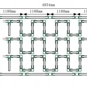 Berge Hexagon LED Garázsvilágító, 520W 2438x4854mm, 6500K - Image 7