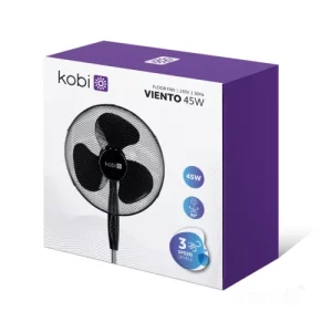 VIENTO állóventilátor 45W fekete Kobi Windstar - Image 5