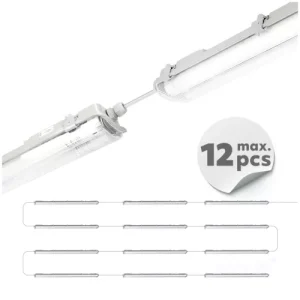 Led Fénycső armatúra, HERMETIC G2 + 2x LED T8 18W 120cm 4000K KOBI - Image 4