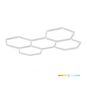Mennyezeti lámpa LED HEXLINE 208x300cm 4000K Kobi - Image 4