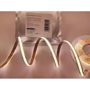 5m Beltéri COB Ledszalag 12V  14W/m Napfény fehér 528LED/méter - Image 1