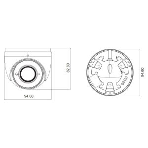 Techson TCI EH1 E004 W AM -2.8 4 Mpx-es IP kamera - Image 3