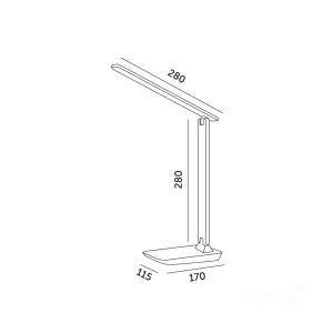 Asztali lámpa LED NOBLITE N 7W 3CCT szürke LED2B - Image 3