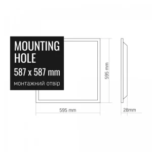Led Panel 60x60 VIDEX 36W 3000-4000-6000K,CCT - Image 8
