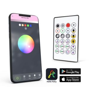 Smart fényfüzér - csillag zene mód - USB - 25 RGB LED - 5 m - Bluetooth - Image 3