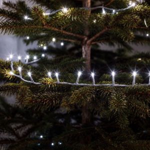 Fényfüzér - 30 m hidegfehér - 600 LED - 220-240V - 6W - átlátszó kábel - Image 3